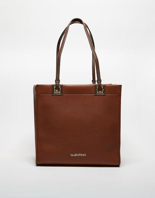 Valentino post re tote shoulder bag in tan