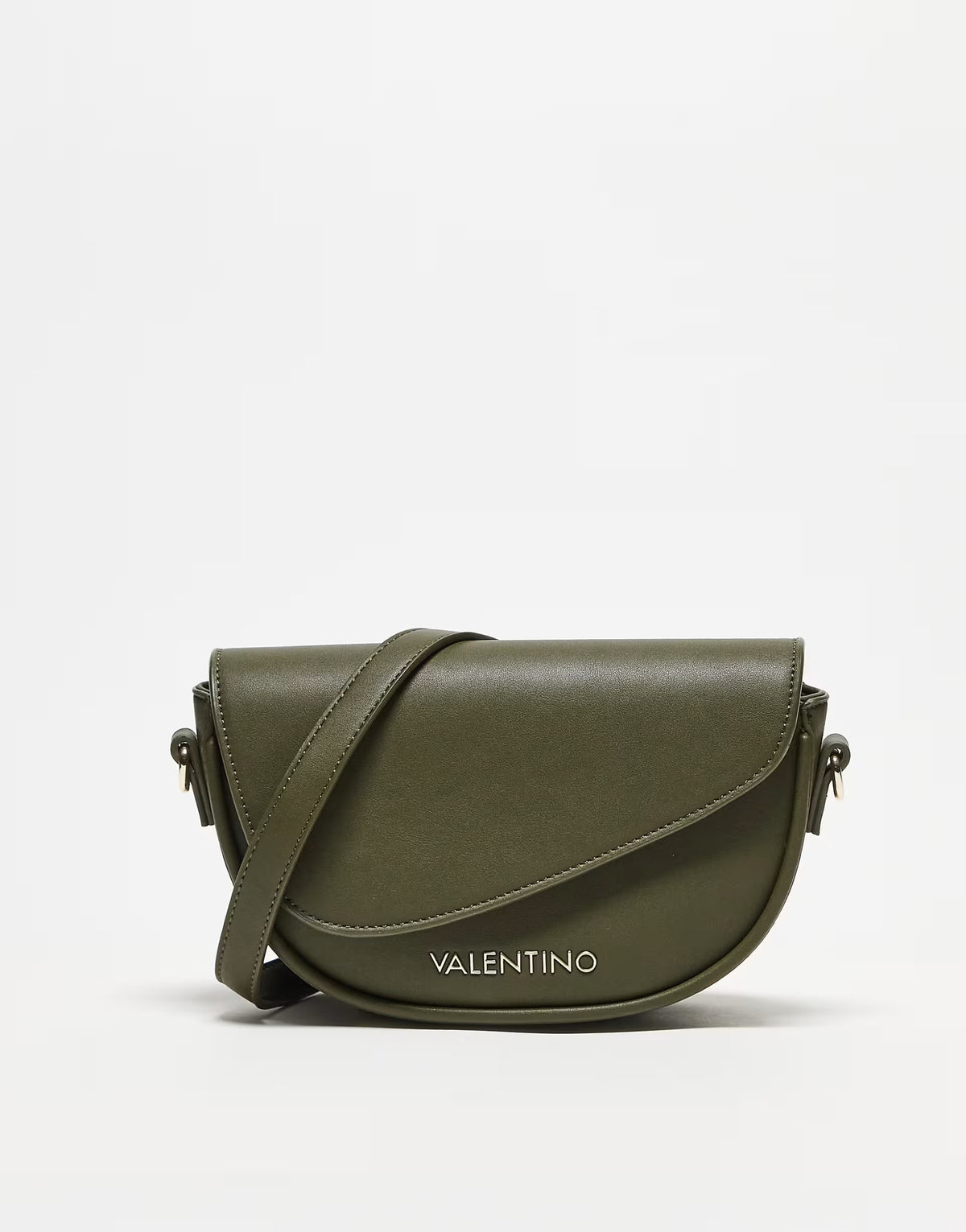 Valentino piper crossbody asymmetric bag in khaki